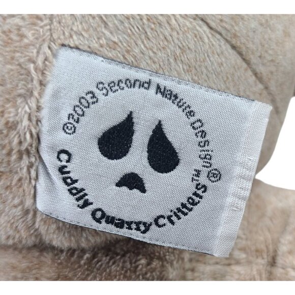Second Nature Cuddly Quarry Critters Brown Buddy Bear Plush Stuffed Animal 2003 - Picture 8 of 9